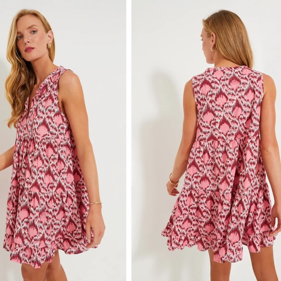 NWT Tuckernuck TNUCK BEACH Poppy Ikat Mini Salty Paloma Coverup Dress Si…